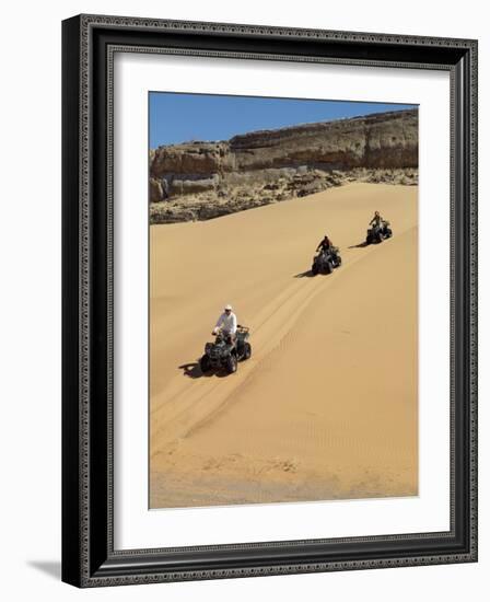 Tourists Set Out on Quad Bikes to Explore Magnificent Desert Scenery of Hartmann's Valley, Nambia-Nigel Pavitt-Framed Photographic Print