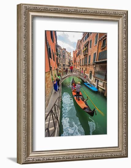Tourists Travel on Gondolas at Canal-Alan64-Framed Photographic Print
