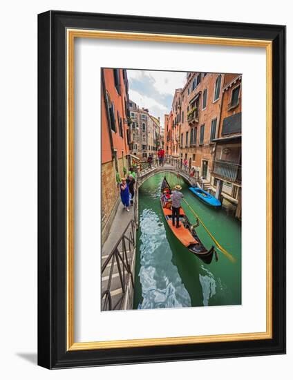 Tourists Travel on Gondolas at Canal-Alan64-Framed Photographic Print