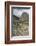 Tourists visit the ruins of the Inca archaeological site of Ollantaytambo near Cusco. Peru, South A-Julio Etchart-Framed Photographic Print