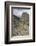 Tourists visit the ruins of the Inca archaeological site of Ollantaytambo near Cusco. Peru, South A-Julio Etchart-Framed Photographic Print