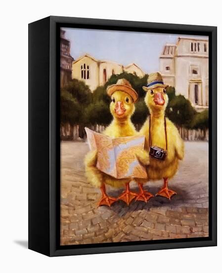 Tourists-Lucia Heffernan-Framed Stretched Canvas