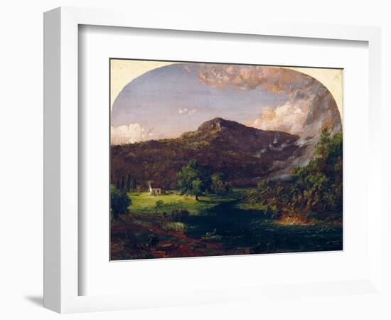 Tourn Mountain, Head Quarters of Washington, Rockland Co., New York, 1851 (Oil on Canvas)-Jasper Francis Cropsey-Framed Giclee Print