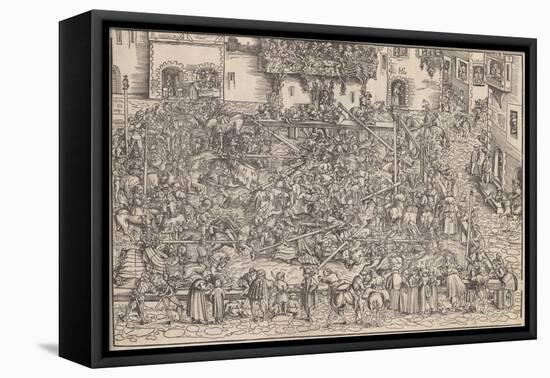 Tournament, 1509-Lucas Cranach the Elder-Framed Premier Image Canvas