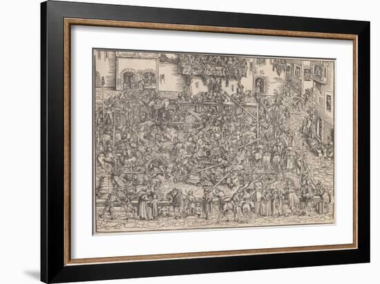 Tournament, 1509-Lucas Cranach the Elder-Framed Giclee Print