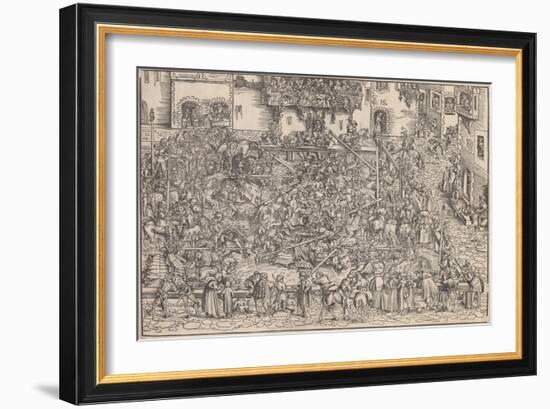 Tournament, 1509-Lucas Cranach the Elder-Framed Giclee Print