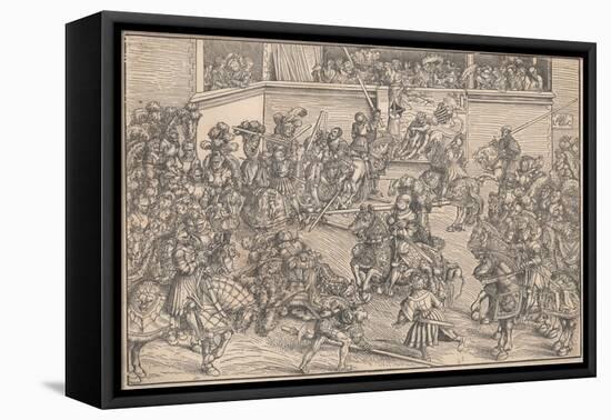 Tournament, 1509-Lucas Cranach the Elder-Framed Premier Image Canvas