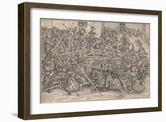 Tournament, 1509-Lucas Cranach the Elder-Framed Giclee Print