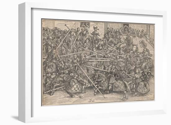 Tournament, 1509-Lucas Cranach the Elder-Framed Giclee Print