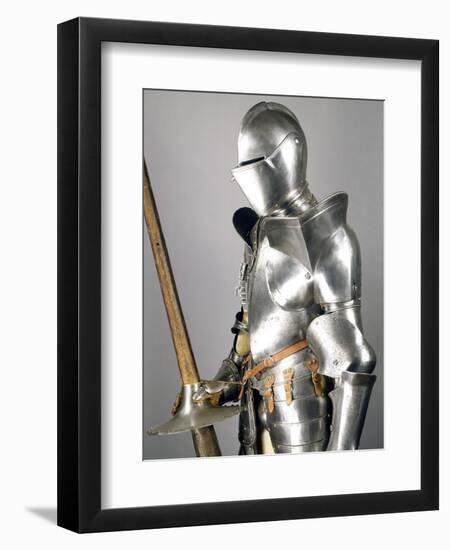 Tournament Armor in Steel with Lance in Steel and Wood, 1560-1580, Italy-null-Framed Giclee Print