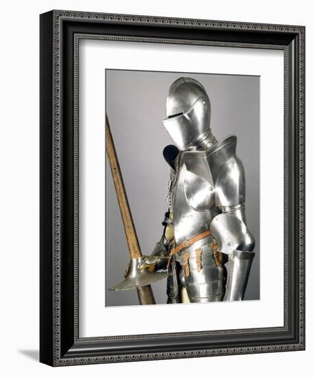 Tournament Armor in Steel with Lance in Steel and Wood, 1560-1580, Italy-null-Framed Giclee Print