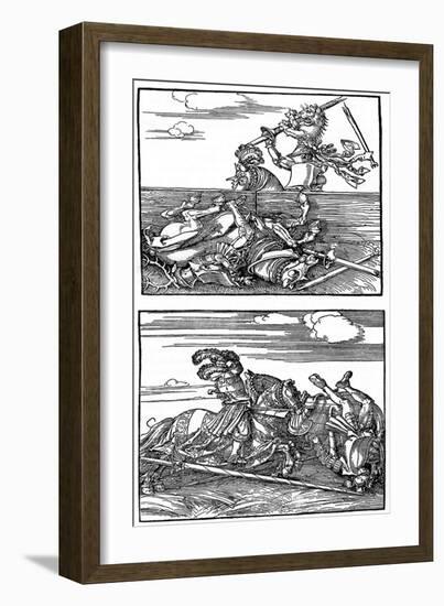 Tournament Scenes, 1515-1516-Albrecht Durer-Framed Giclee Print