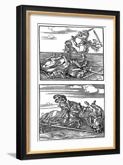 Tournament Scenes, 1515-1516-Albrecht Durer-Framed Giclee Print