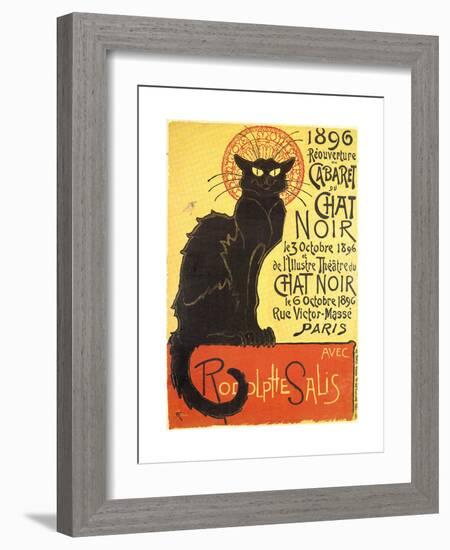 Tournee Du Chat Noir, 1896 - The Black Cat Cabaret-Théophile Alexandre Steinlen-Framed Premium Giclee Print