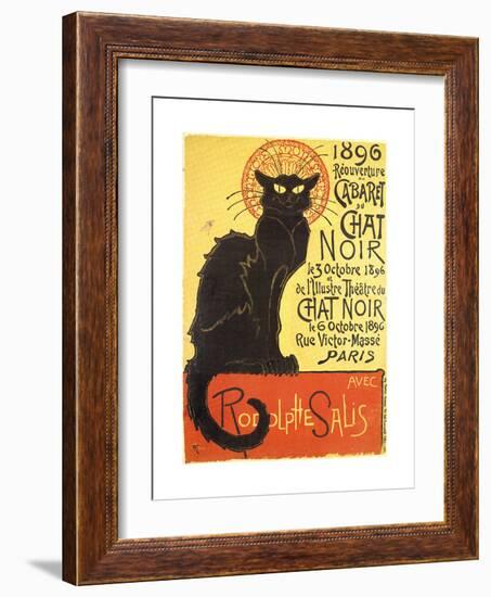 Tournee Du Chat Noir, 1896 - The Black Cat Cabaret-Théophile Alexandre Steinlen-Framed Premium Giclee Print