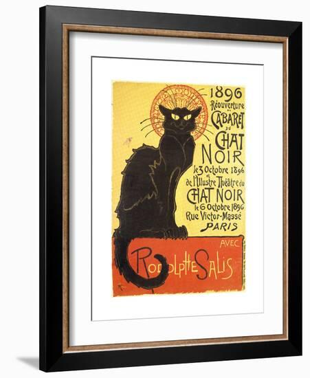 Tournee Du Chat Noir, 1896 - The Black Cat Cabaret-Théophile Alexandre Steinlen-Framed Premium Giclee Print