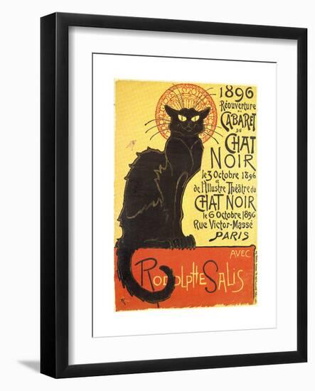 Tournee Du Chat Noir, 1896 - The Black Cat Cabaret-Théophile Alexandre Steinlen-Framed Art Print