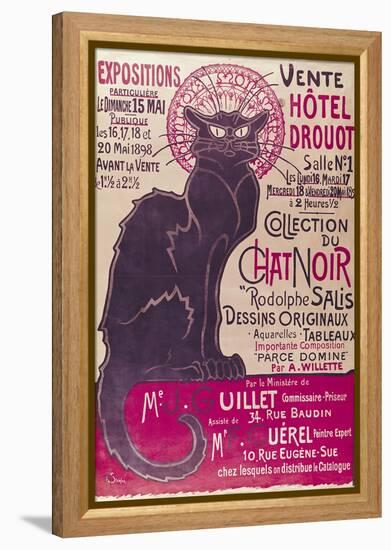 Tournee Du Chat Noir, 1896 - The Black Cat Cabaret-Théophile Alexandre Steinlen-Framed Premier Image Canvas