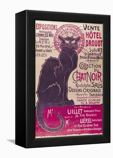 Tournee Du Chat Noir, 1896 - The Black Cat Cabaret-Théophile Alexandre Steinlen-Framed Premier Image Canvas