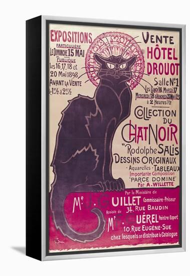 Tournee Du Chat Noir, 1896 - The Black Cat Cabaret-Théophile Alexandre Steinlen-Framed Premier Image Canvas