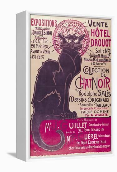 Tournee Du Chat Noir, 1896 - The Black Cat Cabaret-Théophile Alexandre Steinlen-Framed Premier Image Canvas