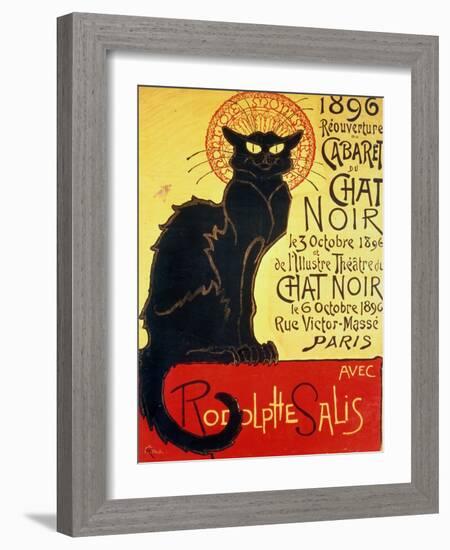 Tournee Du Chat Noir, 1896 - The Black Cat Cabaret-Théophile Alexandre Steinlen-Framed Giclee Print