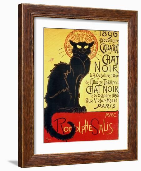 Tournee Du Chat Noir, 1896 - The Black Cat Cabaret-Théophile Alexandre Steinlen-Framed Giclee Print