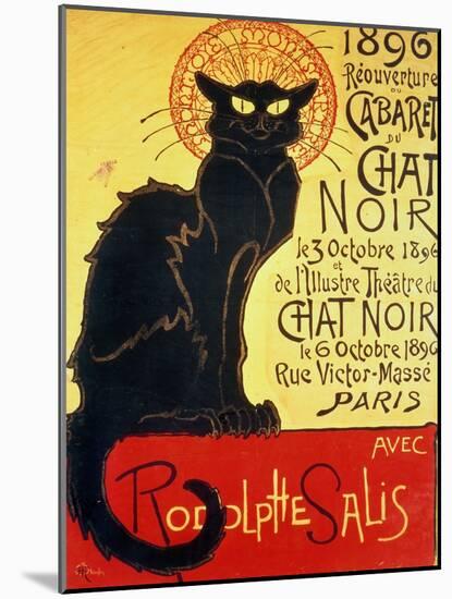 Tournee Du Chat Noir, 1896 - The Black Cat Cabaret-Théophile Alexandre Steinlen-Mounted Premium Giclee Print