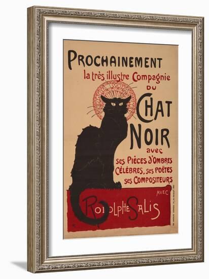 Tournee Du Chat Noir, 1896 - The Black Cat Cabaret-Théophile Alexandre Steinlen-Framed Giclee Print