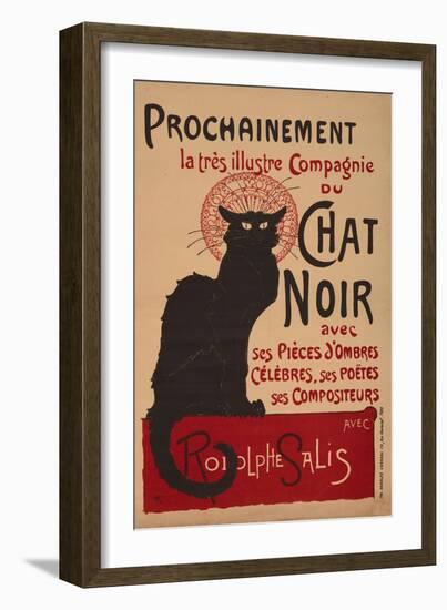 Tournee Du Chat Noir, 1896 - The Black Cat Cabaret-Théophile Alexandre Steinlen-Framed Giclee Print