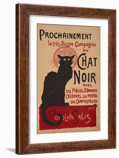 Tournee Du Chat Noir, 1896 - The Black Cat Cabaret-Théophile Alexandre Steinlen-Framed Giclee Print