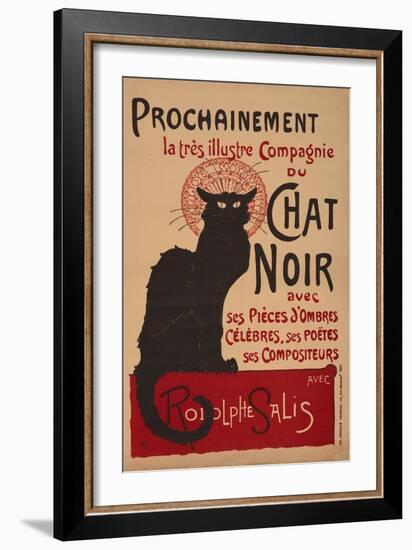 Tournee Du Chat Noir, 1896 - The Black Cat Cabaret-Théophile Alexandre Steinlen-Framed Giclee Print