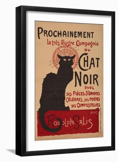 Tournee Du Chat Noir, 1896 - The Black Cat Cabaret-Théophile Alexandre Steinlen-Framed Giclee Print