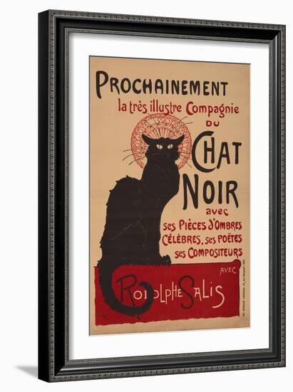 Tournee Du Chat Noir, 1896 - The Black Cat Cabaret-Théophile Alexandre Steinlen-Framed Giclee Print