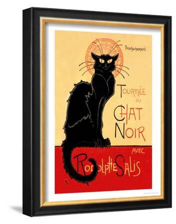 Tournee Du Chat Noir Avec Rodolptte Salis Framed Art Print By Thophile Alexandre Steinlen Artcom