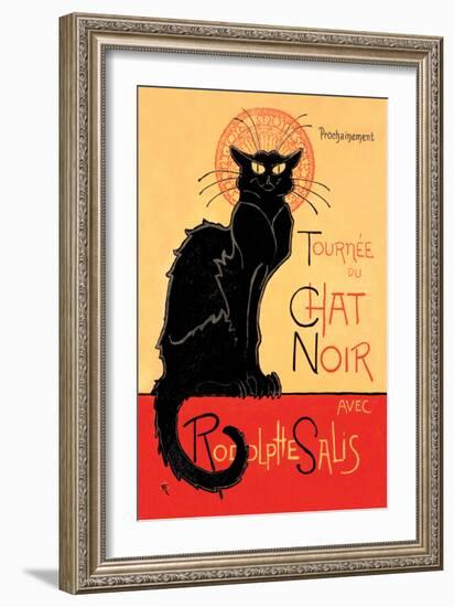 Tournee du Chat Noir Avec Rodolptte Salis-Th?ophile Alexandre Steinlen-Framed Art Print