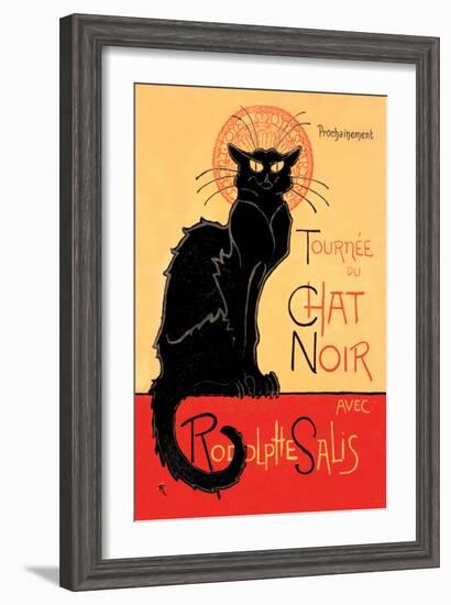 Tournee du Chat Noir Avec Rodolptte Salis-Th?ophile Alexandre Steinlen-Framed Art Print