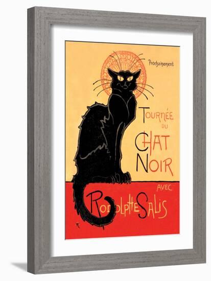 Tournee du Chat Noir Avec Rodolptte Salis-Th?ophile Alexandre Steinlen-Framed Art Print