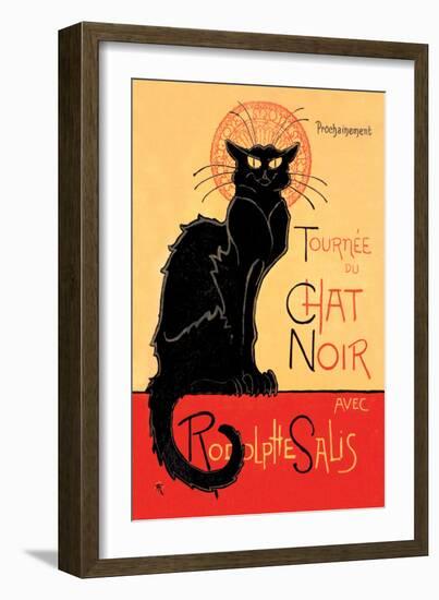 Tournee du Chat Noir Avec Rodolptte Salis-Th?ophile Alexandre Steinlen-Framed Art Print