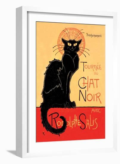 Tournee du Chat Noir Avec Rodolptte Salis-Th?ophile Alexandre Steinlen-Framed Art Print