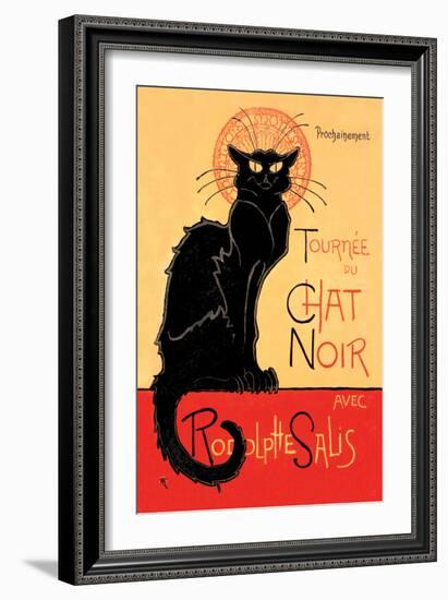 Tournee du Chat Noir Avec Rodolptte Salis-Th?ophile Alexandre Steinlen-Framed Art Print