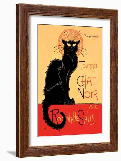 Tournee du Chat Noir Avec Rodolptte Salis-Théophile Alexandre Steinlen-Framed Art Print