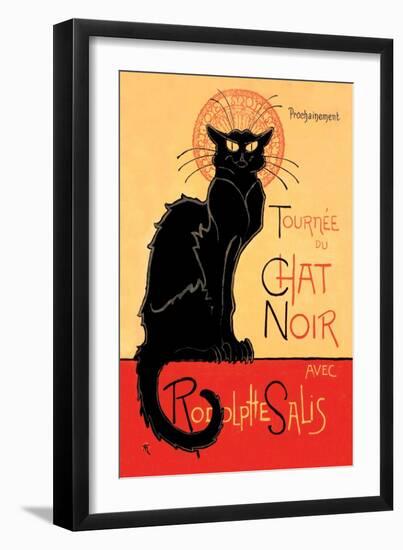 Tournee du Chat Noir Avec Rodolptte Salis-Théophile Alexandre Steinlen-Framed Art Print