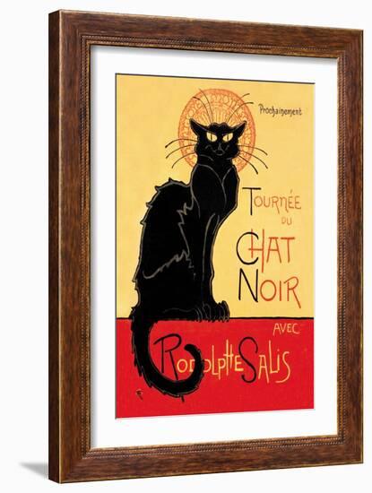 Tournee du Chat Noir Avec Rodolptte Salis-Théophile Alexandre Steinlen-Framed Art Print