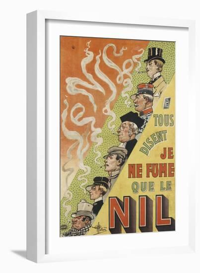 Tous disent que je ne fume que le Nil-null-Framed Giclee Print