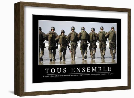 Tous Ensemble: Citation Et Affiche D'Inspiration Et Motivation-null-Framed Photographic Print