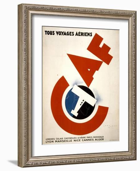 Tous Voyages Aeriens-null-Framed Art Print