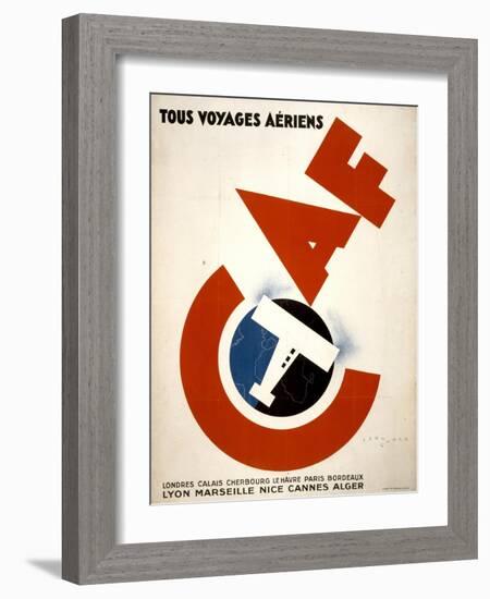 Tous Voyages Aeriens-null-Framed Art Print