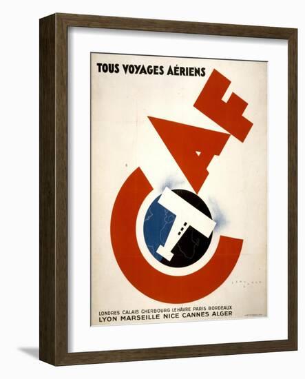 Tous Voyages Aeriens-null-Framed Art Print