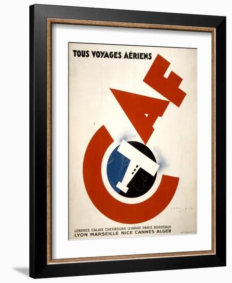 Tous Voyages Aeriens-null-Framed Art Print